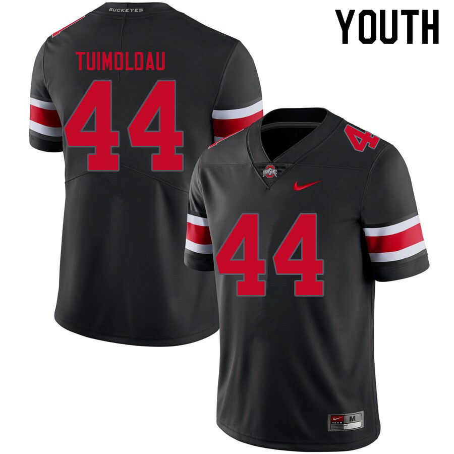 Youth #44 J.T. Tuimoloau Ohio State Buckeyes College Football Jerseys Sale-Blackout